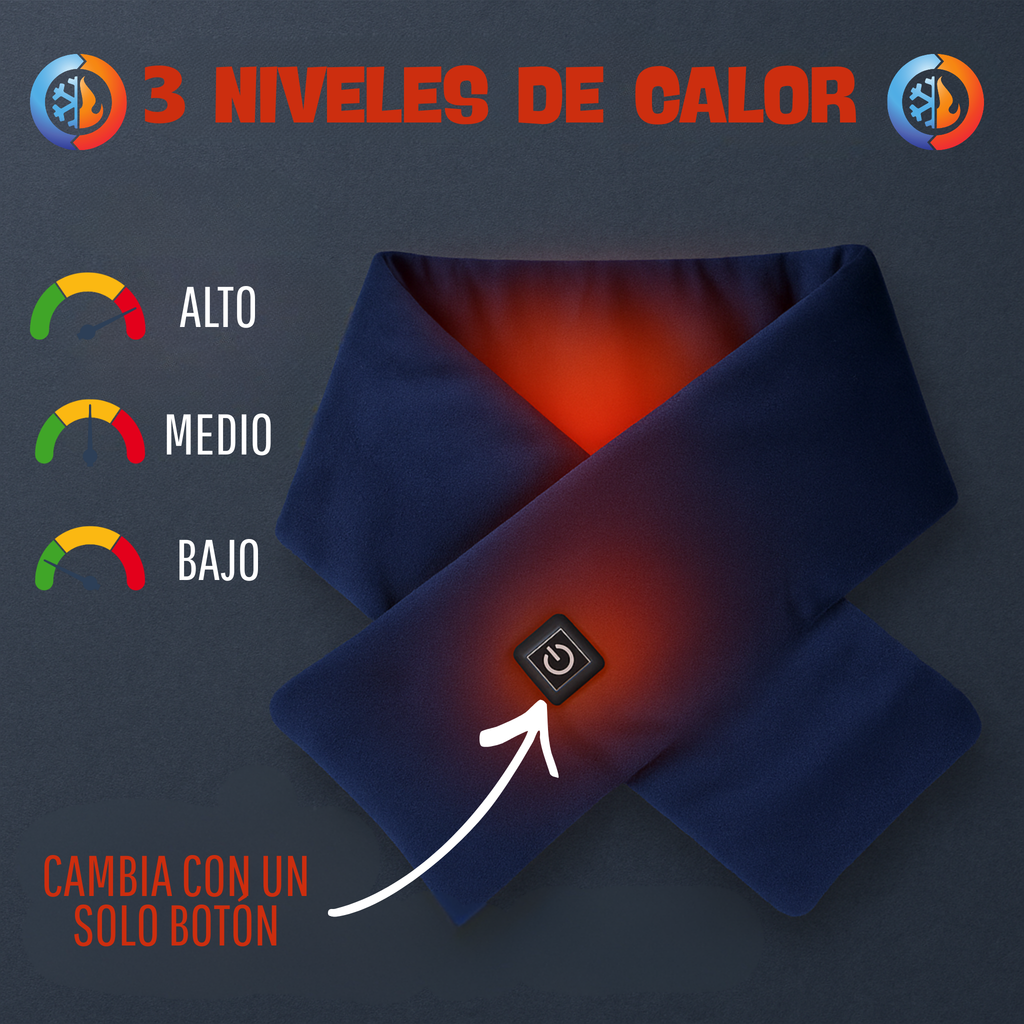 Bufanda Térmica con 3 Niveles de Calor